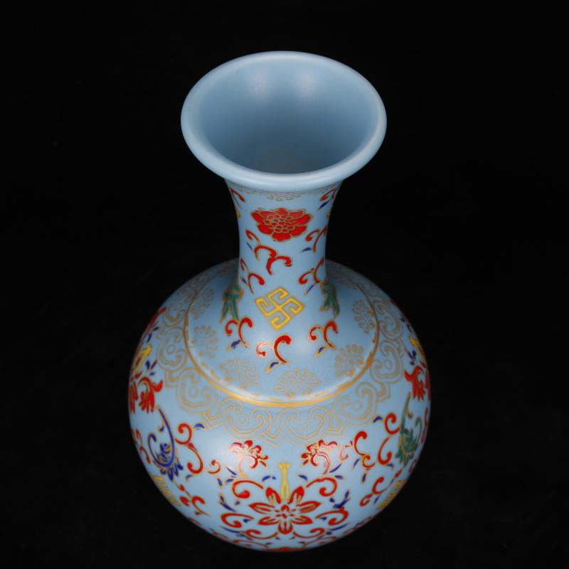 Jingdezhen imitation of the qing dynasty antique antique old goods ceramic flower vases, ancient Chinese style restoring ancient ways is sitting room ark of desk furnishing articles