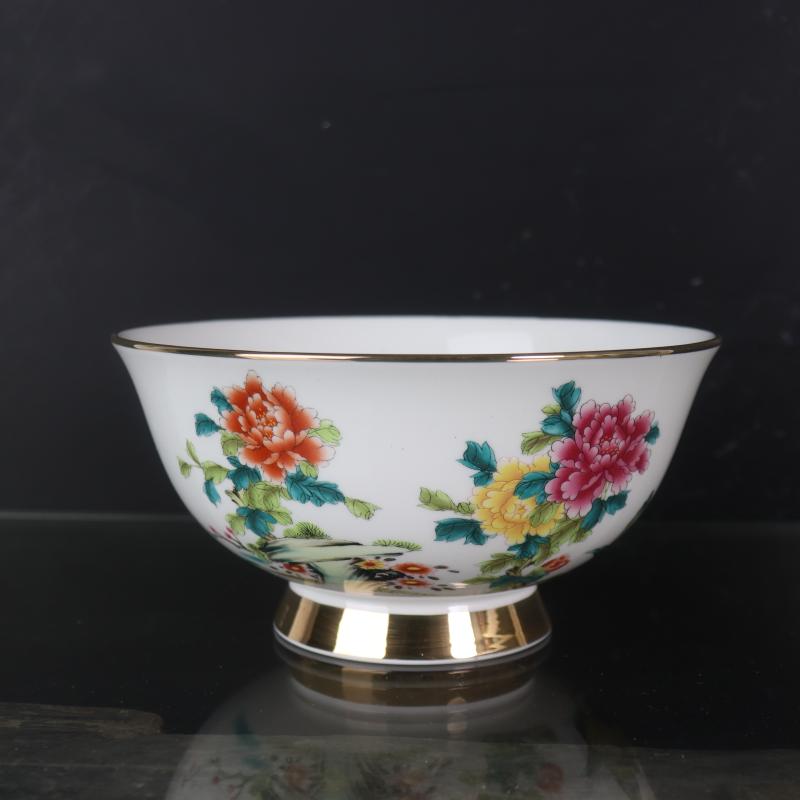 Antique crafts porcelain com.lowagie.text.paragraph 6 inch the qing qianlong fuels the pastel rainbow such use household decorative pattern Chinese penjing collection