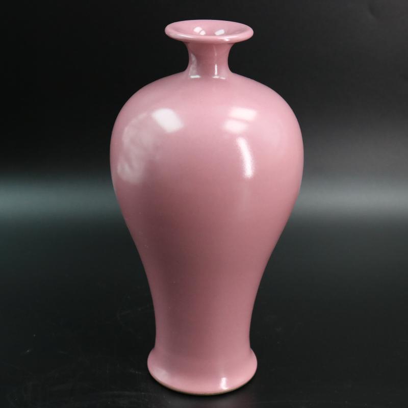 Carmine jingdezhen ceramics glaze vase household adornment furnishing articles of generic yongzheng antique antique handicraft