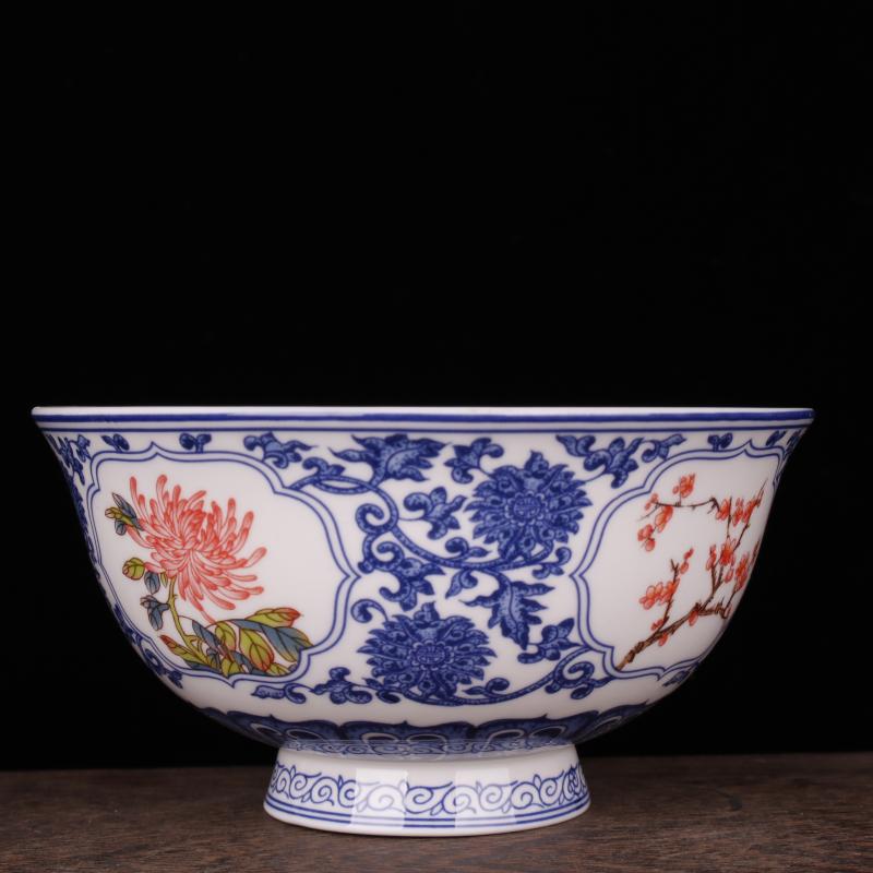 Jingdezhen porcelain in extremely good fortune always imitation qianlong porcelain Chinese style classical soft adornment art bowls furnishing articles