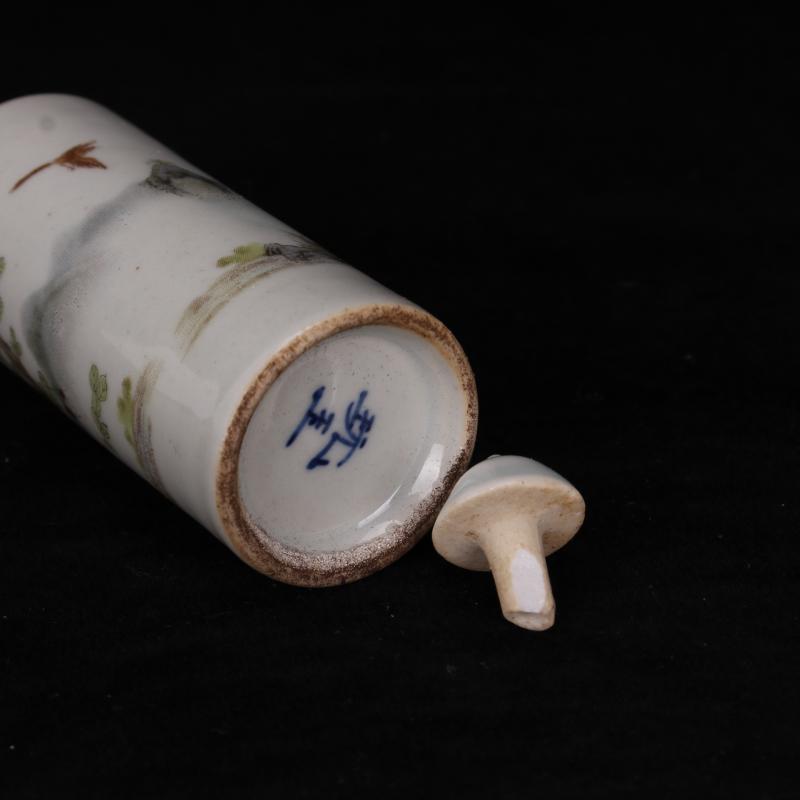 Jingdezhen archaize play jade antique old porcelain mini snuff bottle the study ancient frame to collect small place