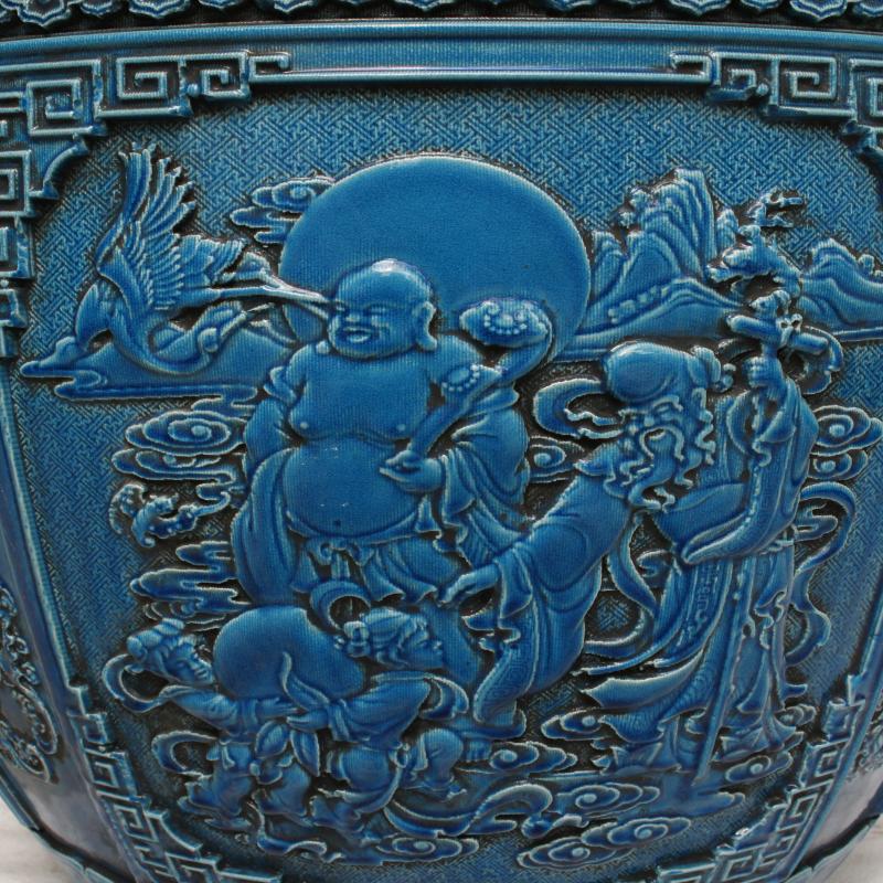 Jingdezhen antique imitation the qing qianlong years antique old objects large porcelain jar Chinese style restoring ancient ways yard landing place