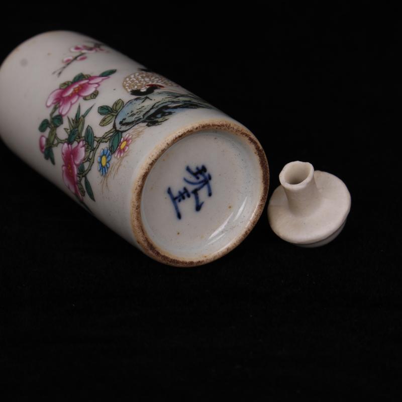 Jingdezhen archaize play jade antique old porcelain mini snuff bottle the study ancient frame to collect small place