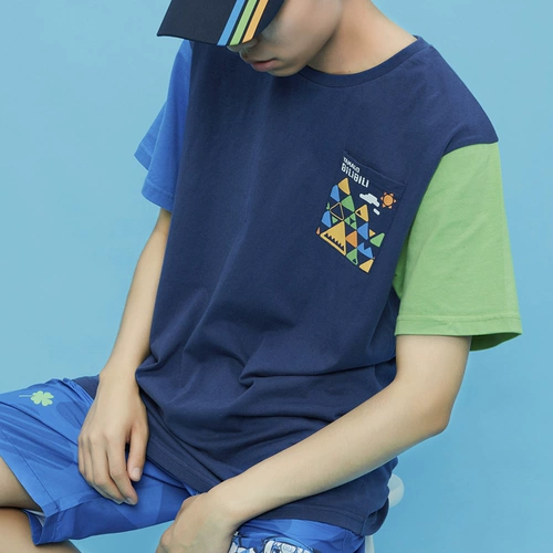 Bilibili, летняя футболка с коротким рукавом для отдыха, (в наличии на складе)