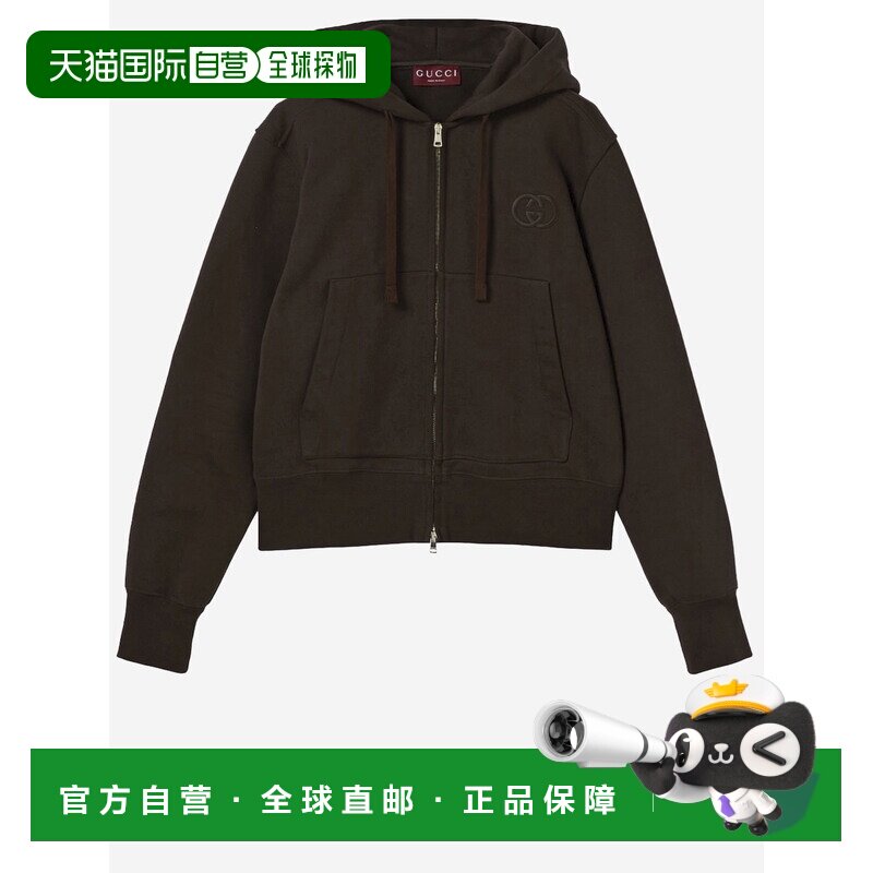 1 hour refundable European direct mail GUCCI men's sweatshirt 841746XJHKH2093 SS2026 Brown SW