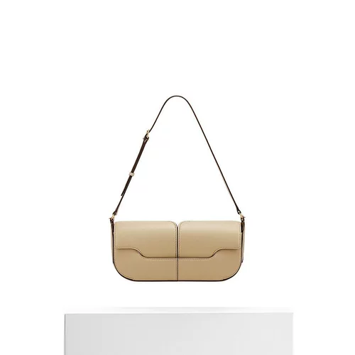 Европейская сумка с прямой почтовой почтой Polene Osmo женское бежевое плечо