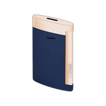European direct mail S T Dupont France Dupont SLIM 7 series rose gold with blue paint lighter