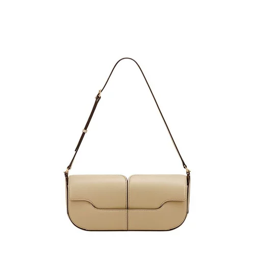 Европейская сумка с прямой почтовой почтой Polene Osmo женское бежевое плечо