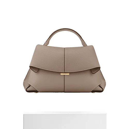 Европейская прямая почтовая рассылка Полин г -жа Грей Личи, украшенная металлическим этикеткой для кожи маленькие деревянные сумочки дома