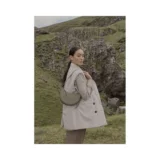 Европейская сумка с прямой почтой Polene numero dix Женская оливковая телячь