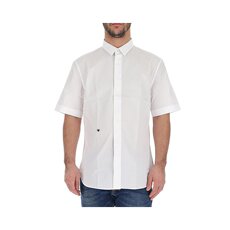 Рубашка мужская 香港直邮dior homme 男士白色棉质短袖衬衫 733c510b-1581-089