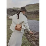 Европейская прямая почтовая почта Polene Numero Un Mini Women's Wamel Calfskin Сумка кроссба