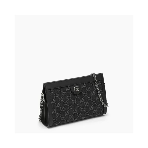 Гонконг прямая почтовая почта Gucci Ms. Ophidia маленькая сумка для плеча черная/gre