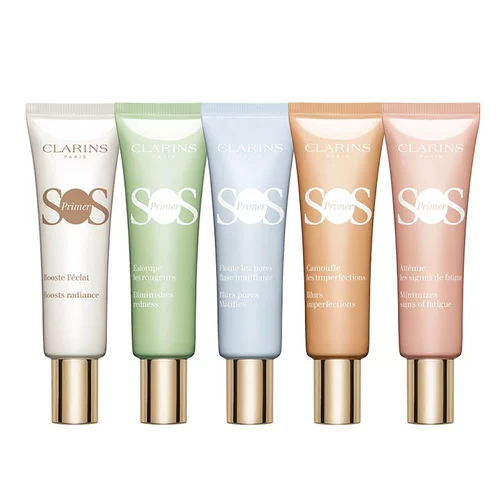 Clarins, легкая и тонкая осветляющая увлажняющая база под макияж, 30 мл, осветляет кожу