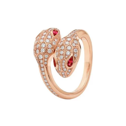 [99 Новый неиспользованный] Гонконгская прямая почтовая почта Bvlgari Ms. Bulgari Golden Snake Shadow Ring