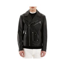 Куртка 香港直邮dior homme 男士黑色牛皮短款皮衣外套 013l410a-0443-90