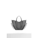 Европейская прямая рассылка POLENE Cyme Mini женская сумка оловянно-серого цвета из телячьей кожи