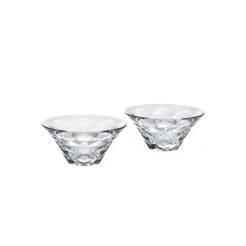 Европейская прямая почтовая рассылка Baccarat Barra Crystal Bowl Glaze Гладкая стенка режущей чаши для поверхности и гладкая 6 см.