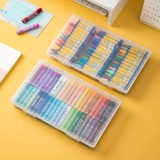 Художественный пенал, вместительная и большая система хранения, детские прозрачные мелки, канцтовары, коробка для хранения