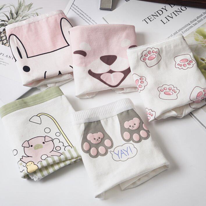 Girl Pants Pure Cotton Flat Corner Small Baby Girl No Clip PP Baby Young Child Full Cotton Four-corner Girl Shorts