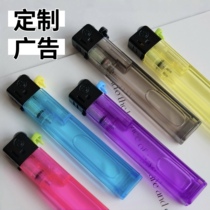 Grinding wheel lighter customized with printed advertising logo disposable pulley bar KTV opening customized