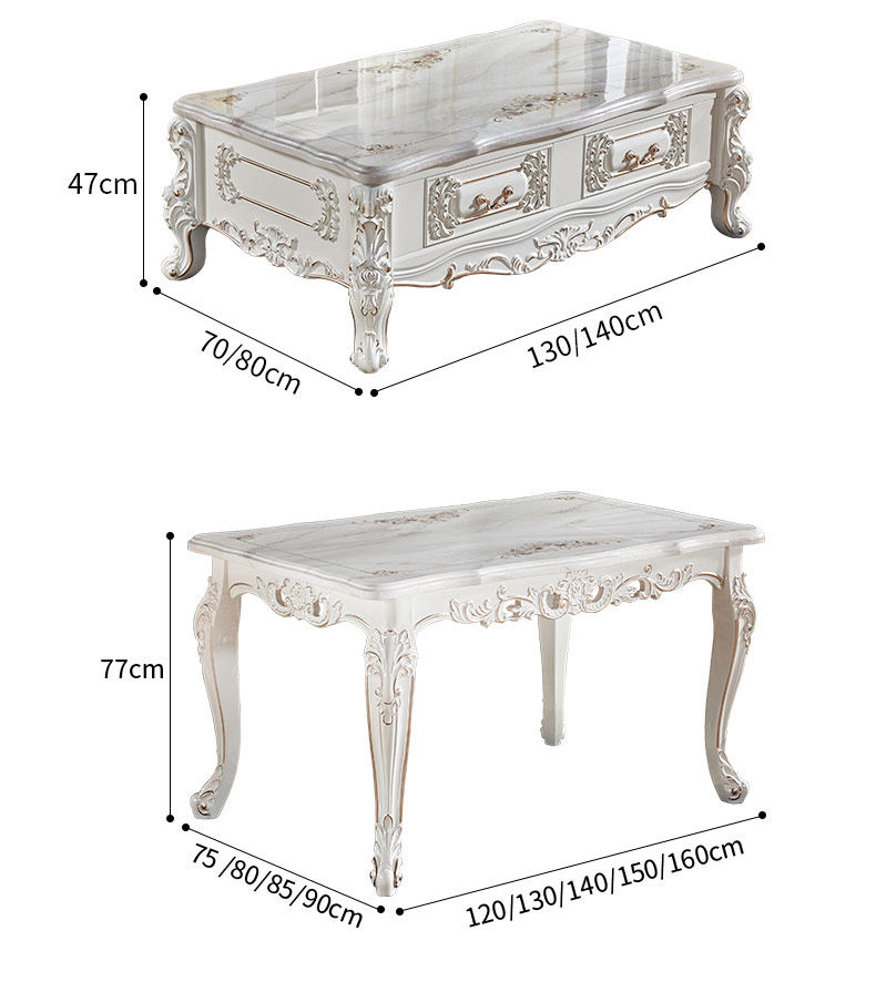 Мраморный стол 欧式餐桌椅组合现代简约家用小户型长方形实木大理石台面简欧餐桌