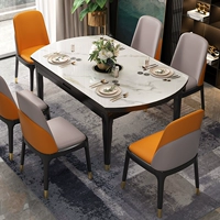 Каменная тарелка (индукционная плита) квадратный обеденный стол 1,35 м + 4 Столк