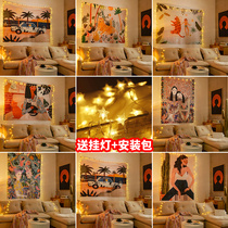 Background cloth ins hanging cloth bedside cloth photo Net Red Wall cloth tapestry room dormitory fabric transformation decoration hanging cloth