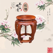  Mahogany boutique furniture Myanmar rosewood round drum stool Big fruit rosewood solid wood tenon and mortise structure living room leisure chair