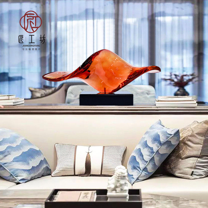 Modern Workshop Resin Sculpture Blessing Forwarding Pendulum Hotel Dining Room Partition Device Home Jo Relocation Living Room Furnishing