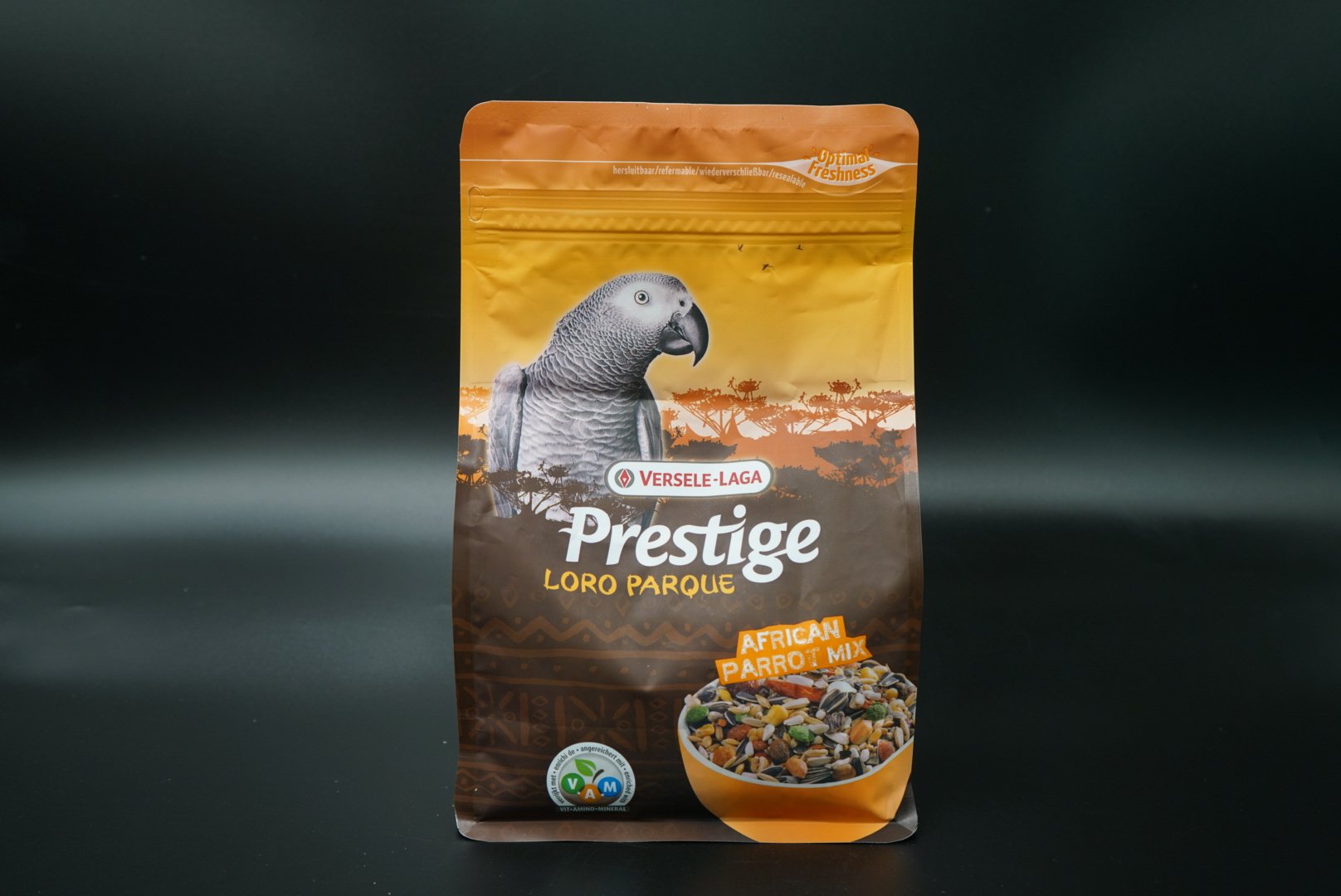 Van Purcell Belgian African Grey Parrot premium fruit and vegetable tiger skin feed 1kg