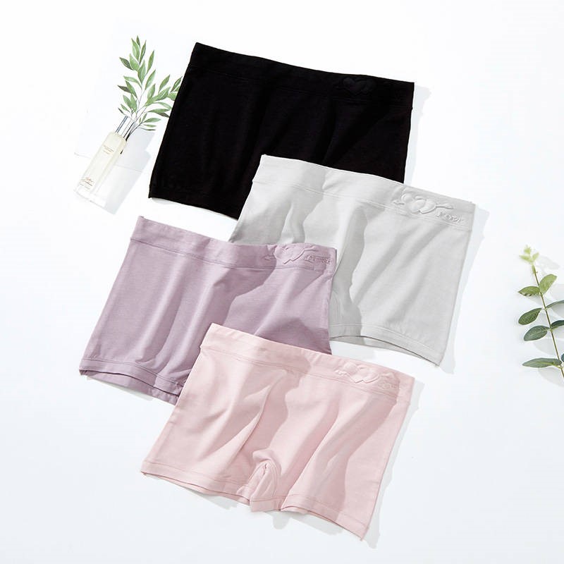 2 4 bông phẳng góc dinion womens bông bốn-góc quần chống đi bộ ánh sáng quần short thấp eo đầu quần người lớn học sinh.