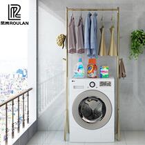 Toilet washing machine Balcony Shelving with floor Bathroom Toilet toilet roller upper containing rack hanging clothes