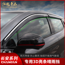  Changan unit gravity CS75PLUS rain shield 55plus Window rain eyebrow modification 85 special rain shield accessories