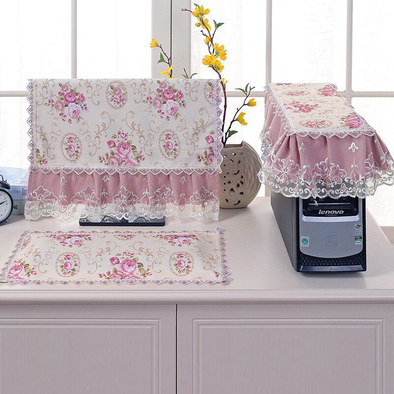 Computer cover cover cover simple LCD monitor cover desktop computer main keyboard dust cover three-piece set