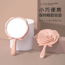 Handle cosmetic mirror European-style hand-held Beauty Mirror portable hand-held Beauty Mirror portable tool