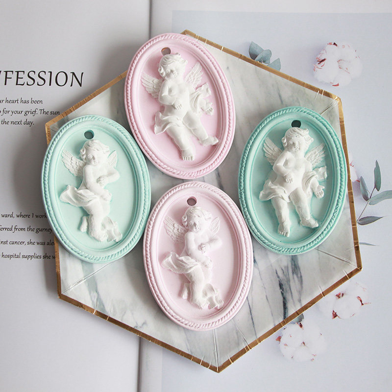 Beauty Mug Cute Little Angel Plaster listing model DIY fragrant lavender plaster Fragrant Stone Silica Gel Mold
