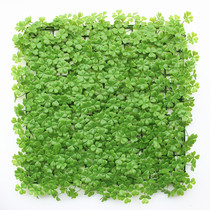 New artificial clover grass lawn plastic four-leaf clover lawn green plant wall decoration landscape engineering greening artificial grass
