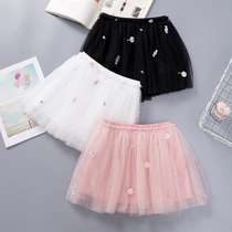 Girl skirt gauze skirt 2021 summer dress new childrens puffy dress girl princess dress summer Foreign style short skirt