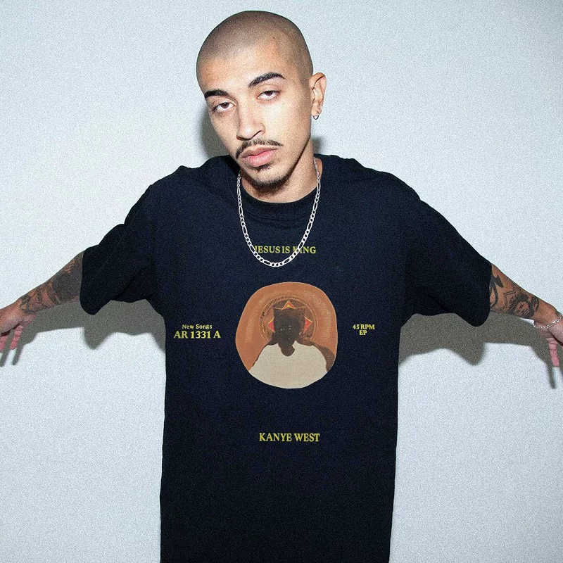 Футболка с ограниченным выпуском CPFM Kanye JESUS IS KING, мужская и женская, свободного кроя на городском стильном casual, популярная