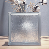 Etag Imports Large Orange Peel Print Opaque Square Hollow Glass Brick Toilet Gen Guan Bedroom Partition Wall