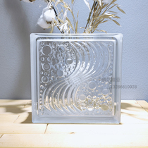 Imported waves transparent opaque square hollow glass brick toilet porch bedroom toilet partition wall