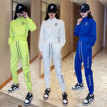 Ocargo Round Collar Clothing Suit Women Spring 2022 Fashion Minus Age Foreign Air College Wind Leisure Sports Two Sets