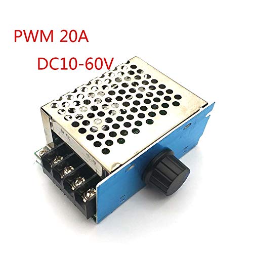 直流电机调速器12V24V36V48V大功率驱动模块PWM 控制器20A 金属壳