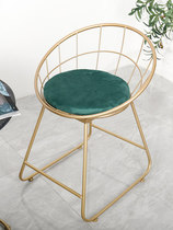 Dressing stool Net red makeup chair Nail backrest chair now Nordic generation simple bedroom girl backrest princess stool