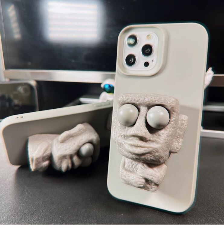 Easter Island Giant Squishy Funny 3D 15, 14, 13, 12 iPhone Case