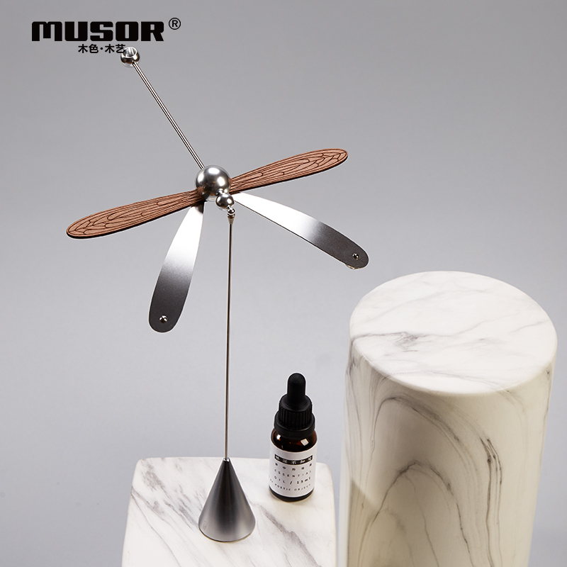 MUSOR Dragonfly Balance Diffuser Home Aromatherapy Essential Oil Decoration Indoor Long-lasting Diffuser Creative Birthday Gift