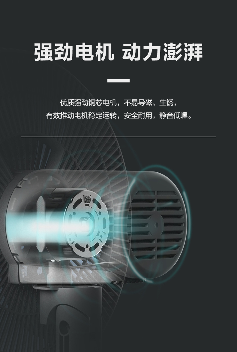 艾美特  5叶立式循环电风扇 图4