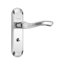Suning bathroom door lock household universal stainless steel toilet bathroom handle toilet lock handle 2392