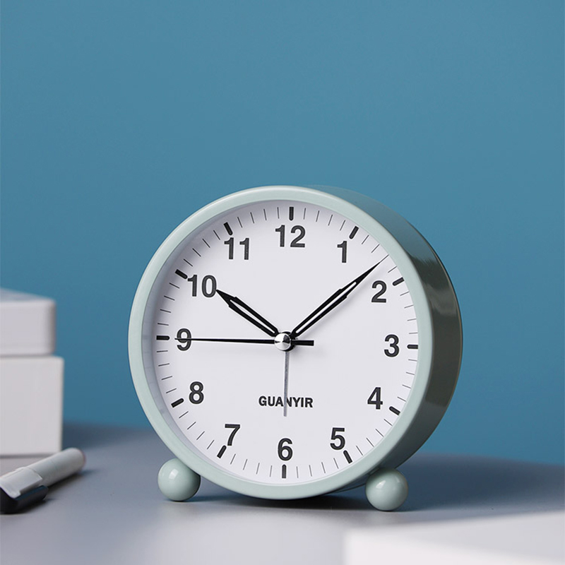 Simple alarm clock students with creative bedroom cartoon children's luminous digital mute small alarm clock fashion bedside clock